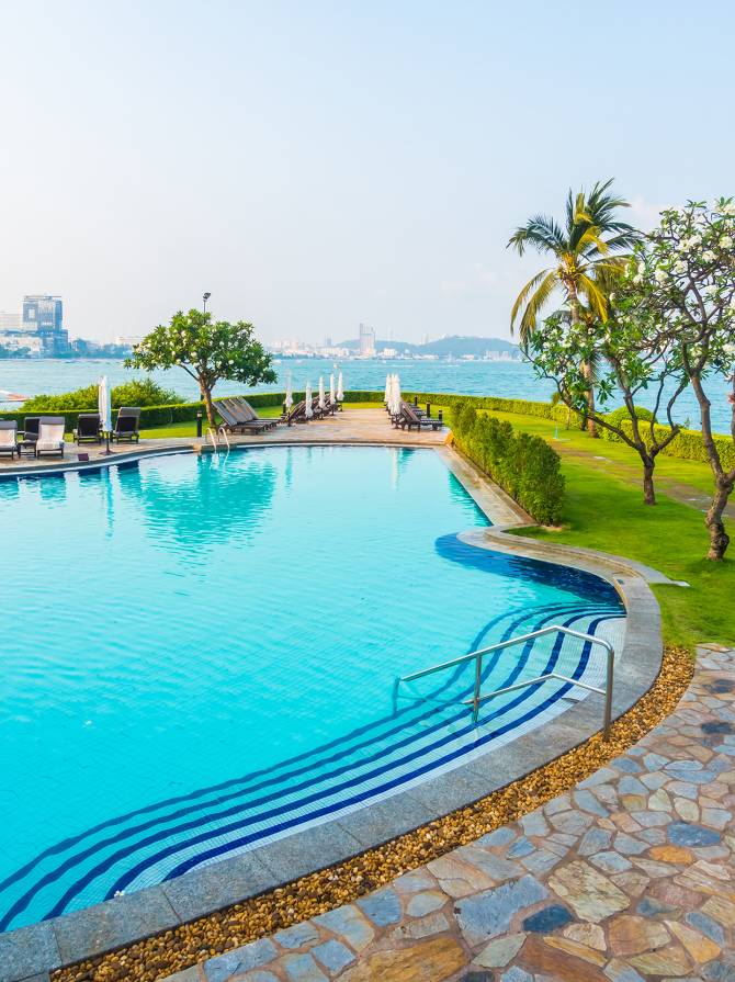 Beautiful luxury swimming pool